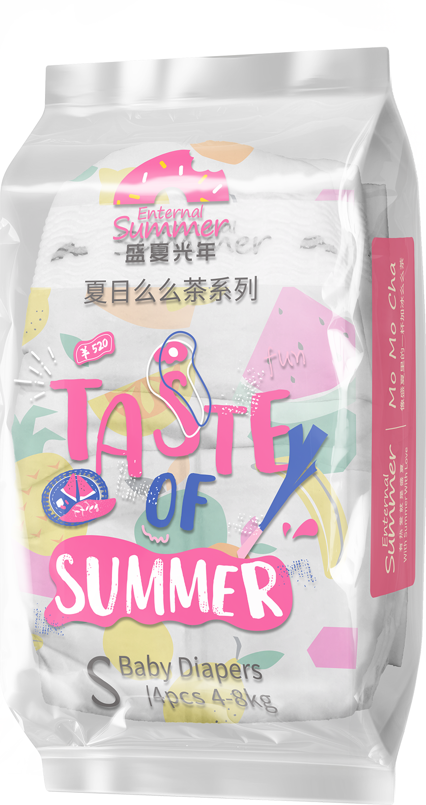 Enternal Summer Momo Cha Nappy Sample Pack - 4 Pcs Enternal Summer